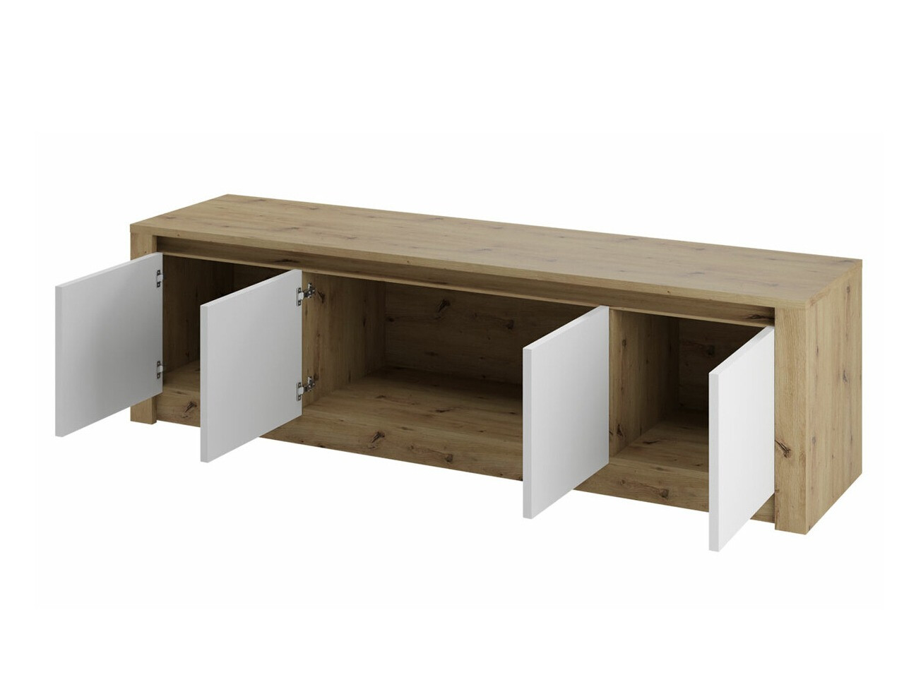 Slaapkamer set Deldale 117 (Artisan eiken + Grijs)