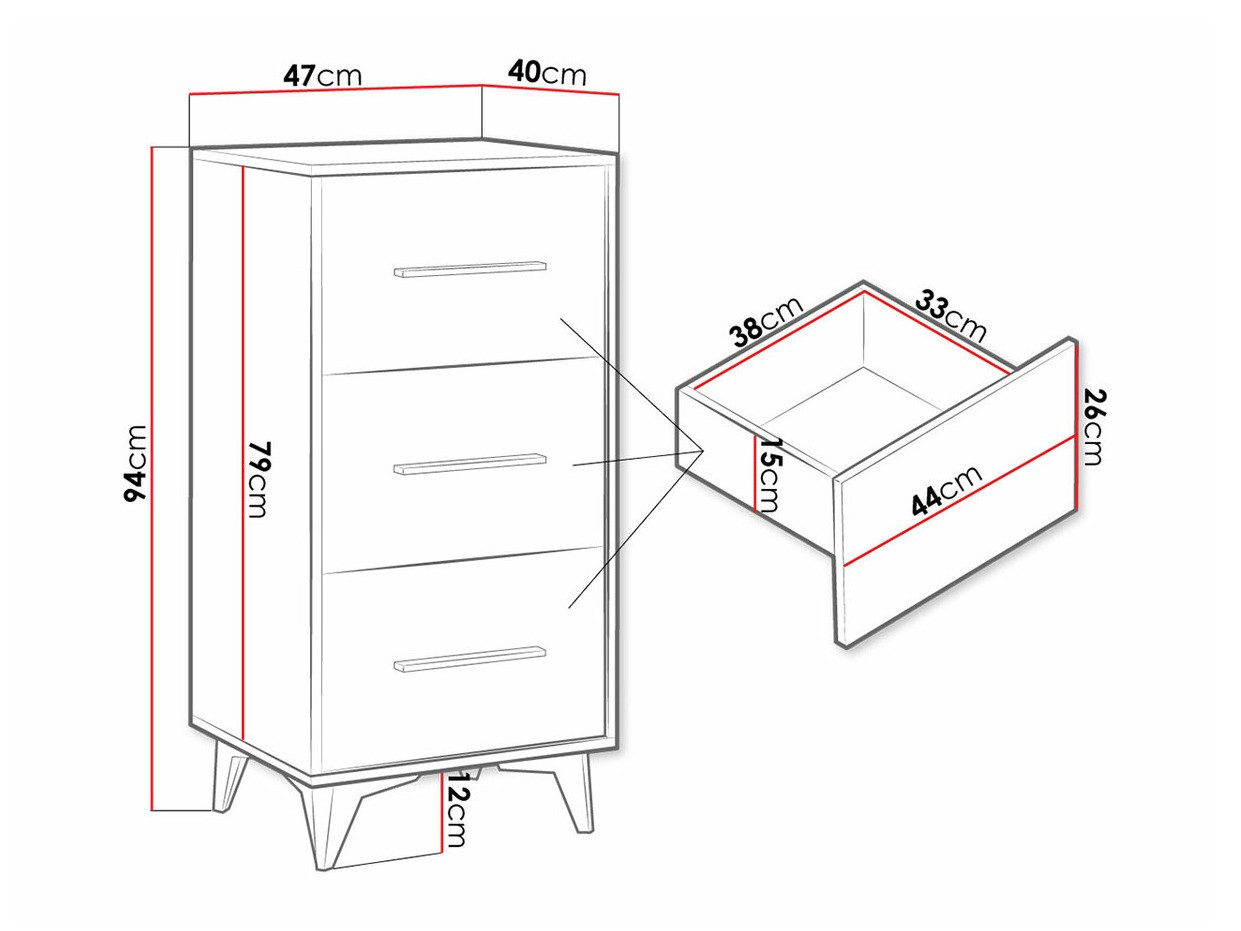 Ladekast Avimora 102 (Notenhout)