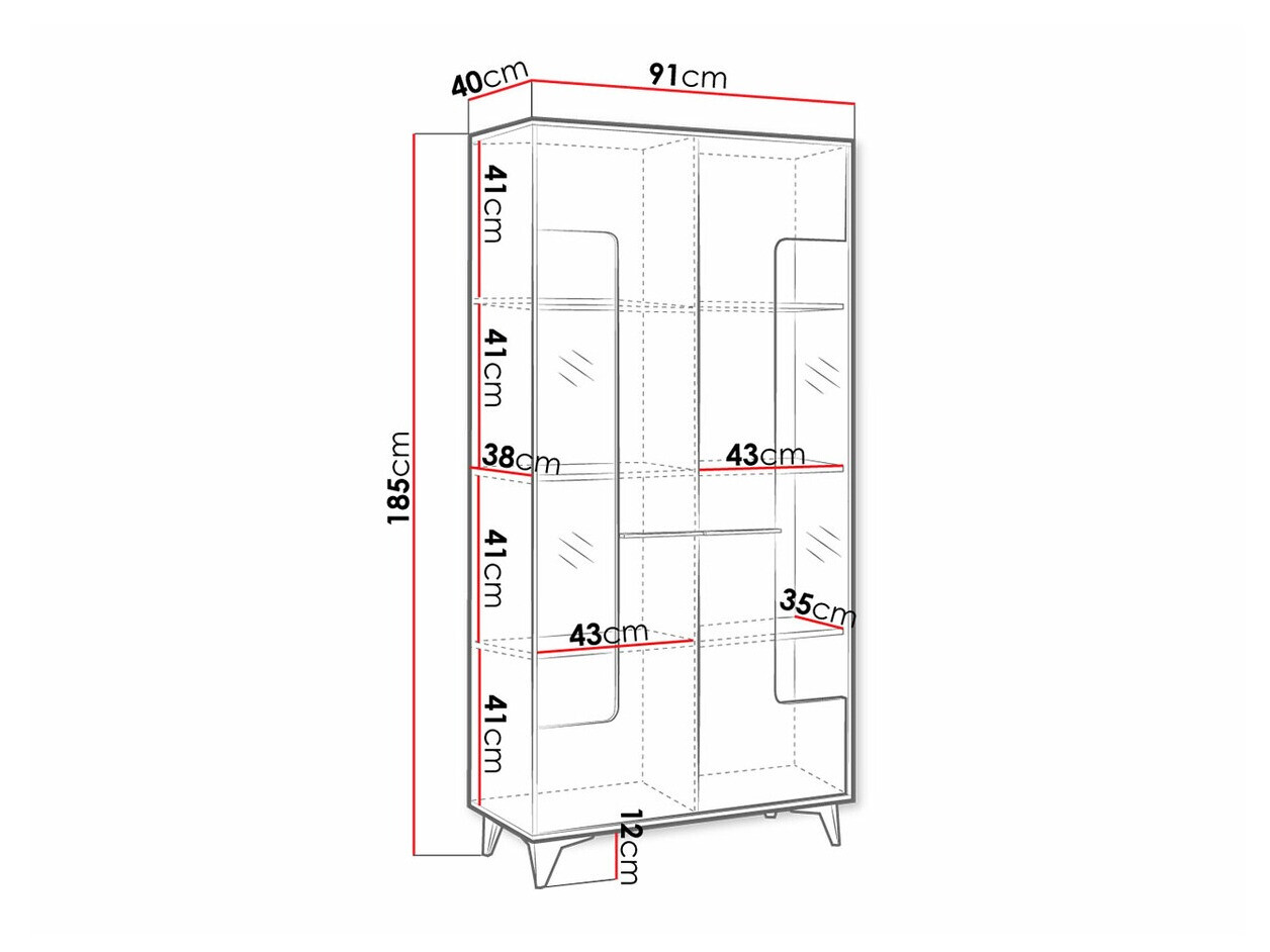 Boekenkast Avimora 106 (Notenhout)