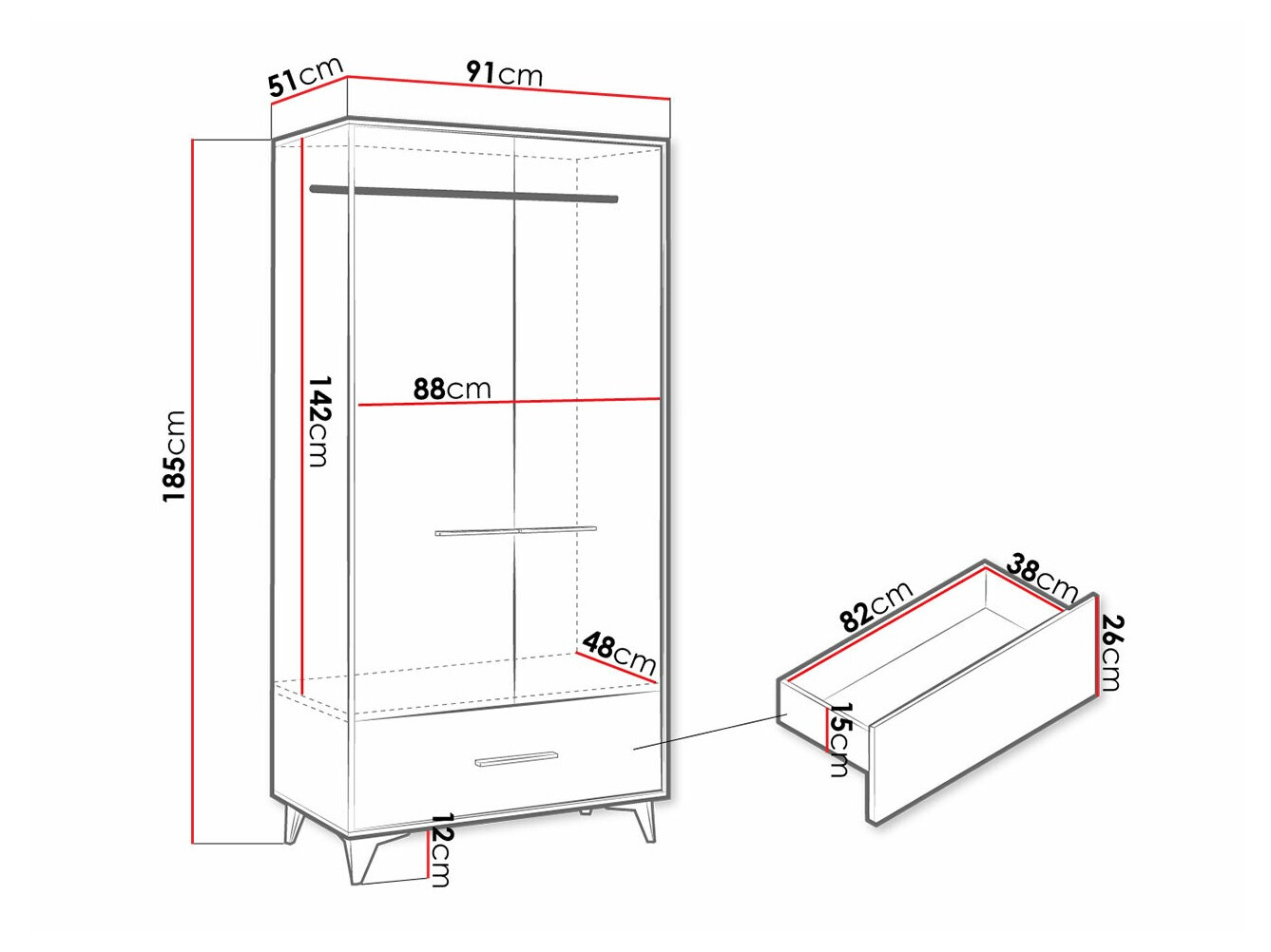 Kledingkast Avimora 118
