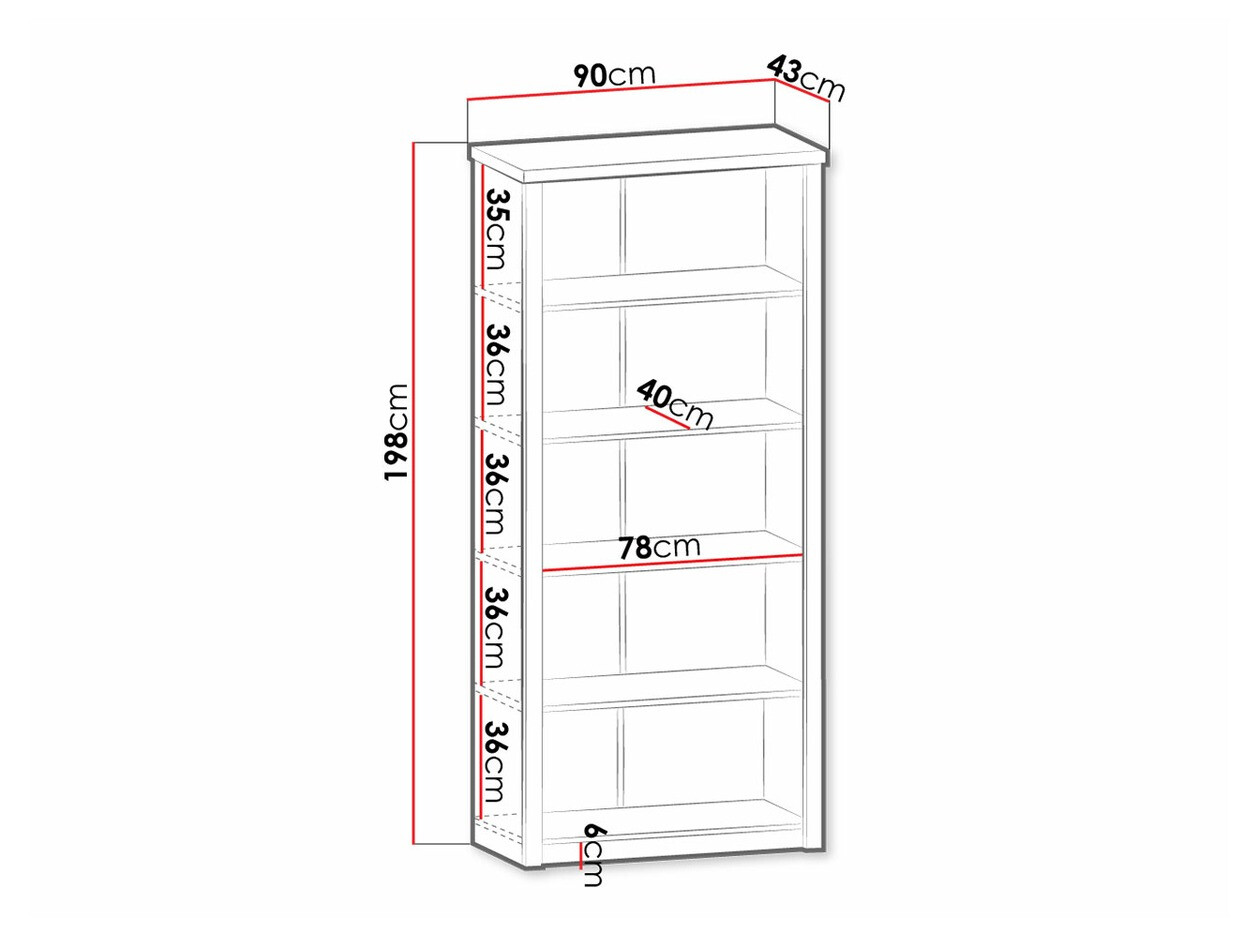 Boekenkast Ferdore 114