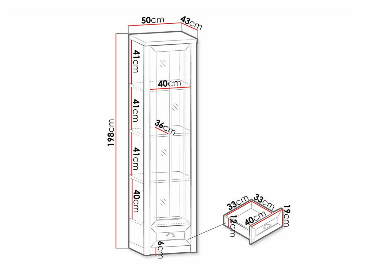 Boekenkast Ferdore 147 (Lefkas eik + Anderson den)