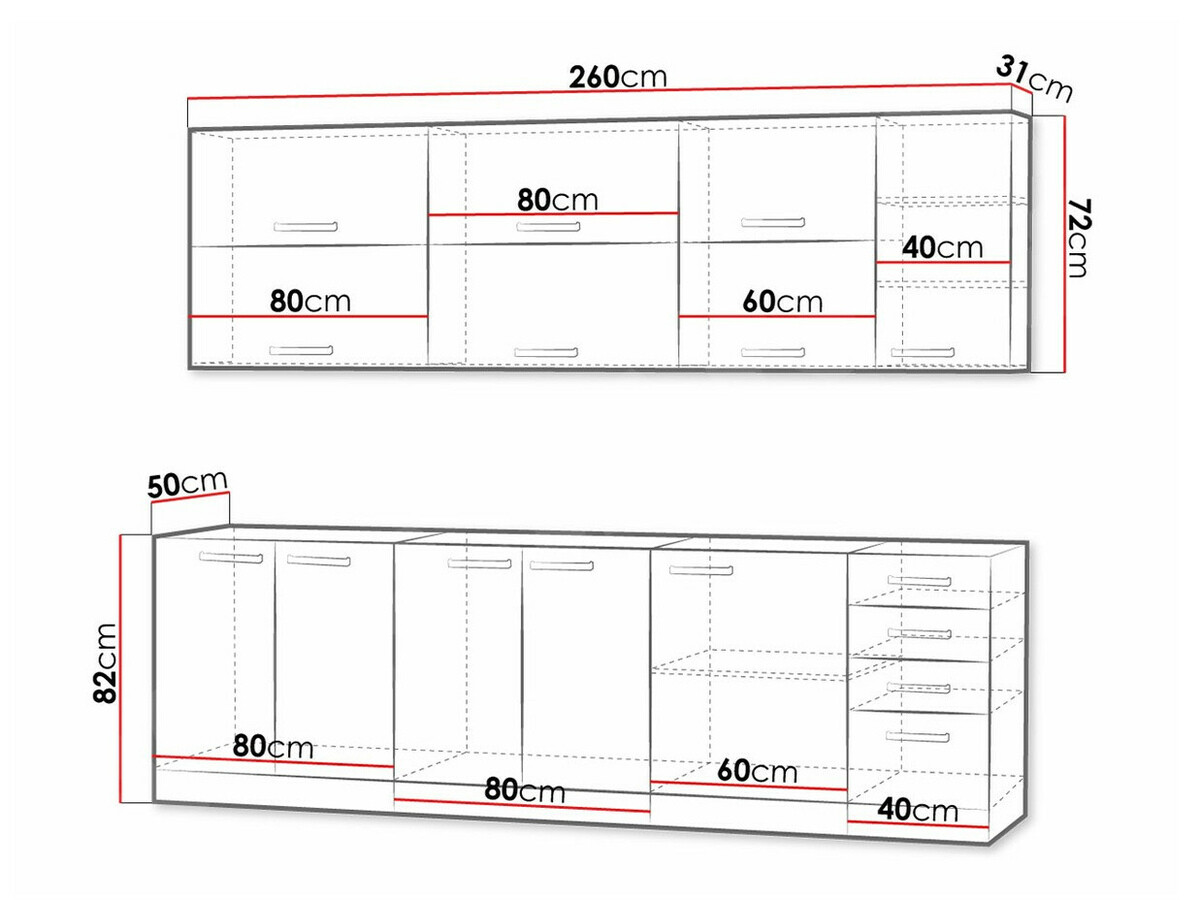 Modulaire keukenset Multi Cream 123