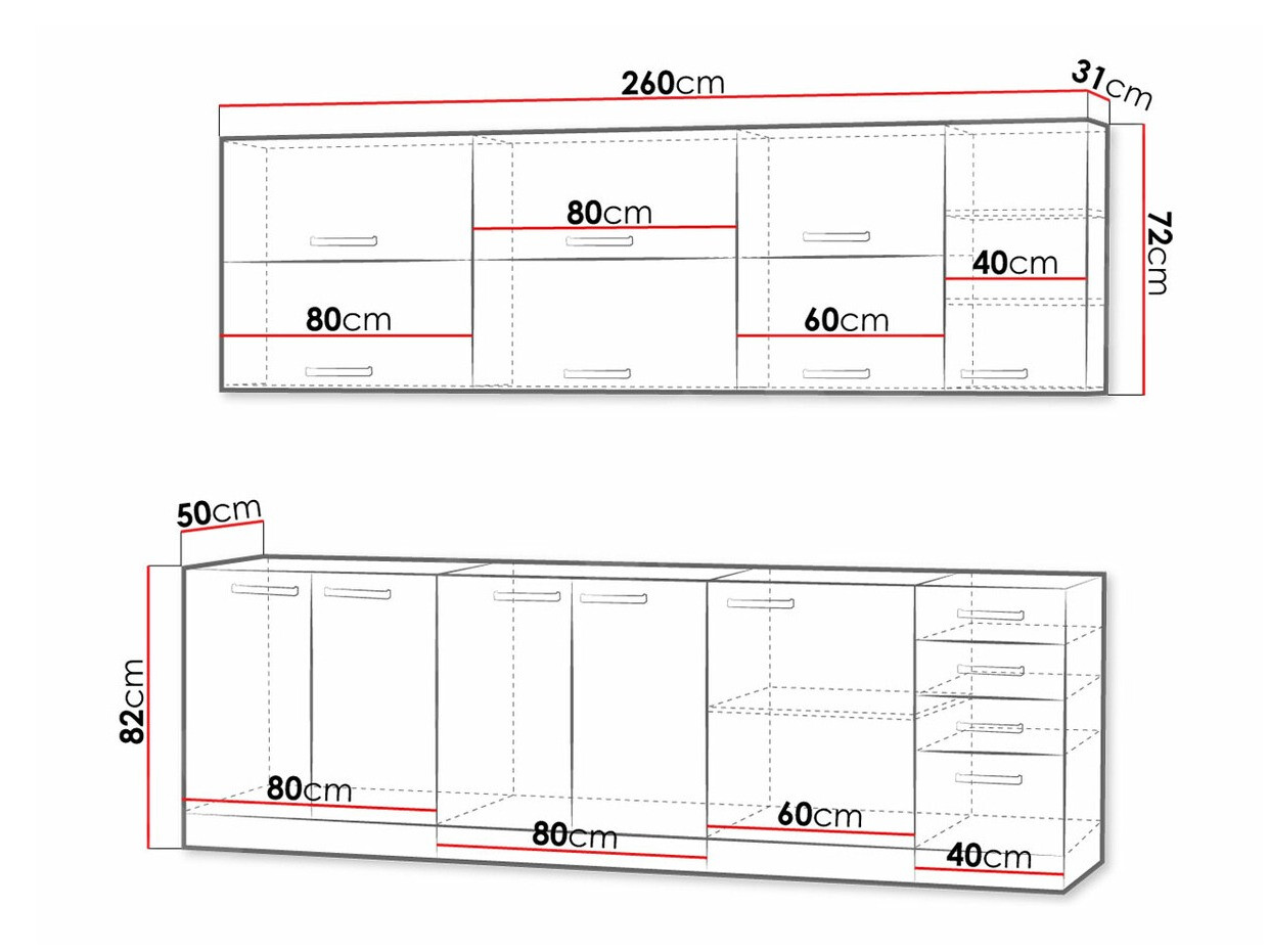 Modulaire keukenset Multi Grey 123