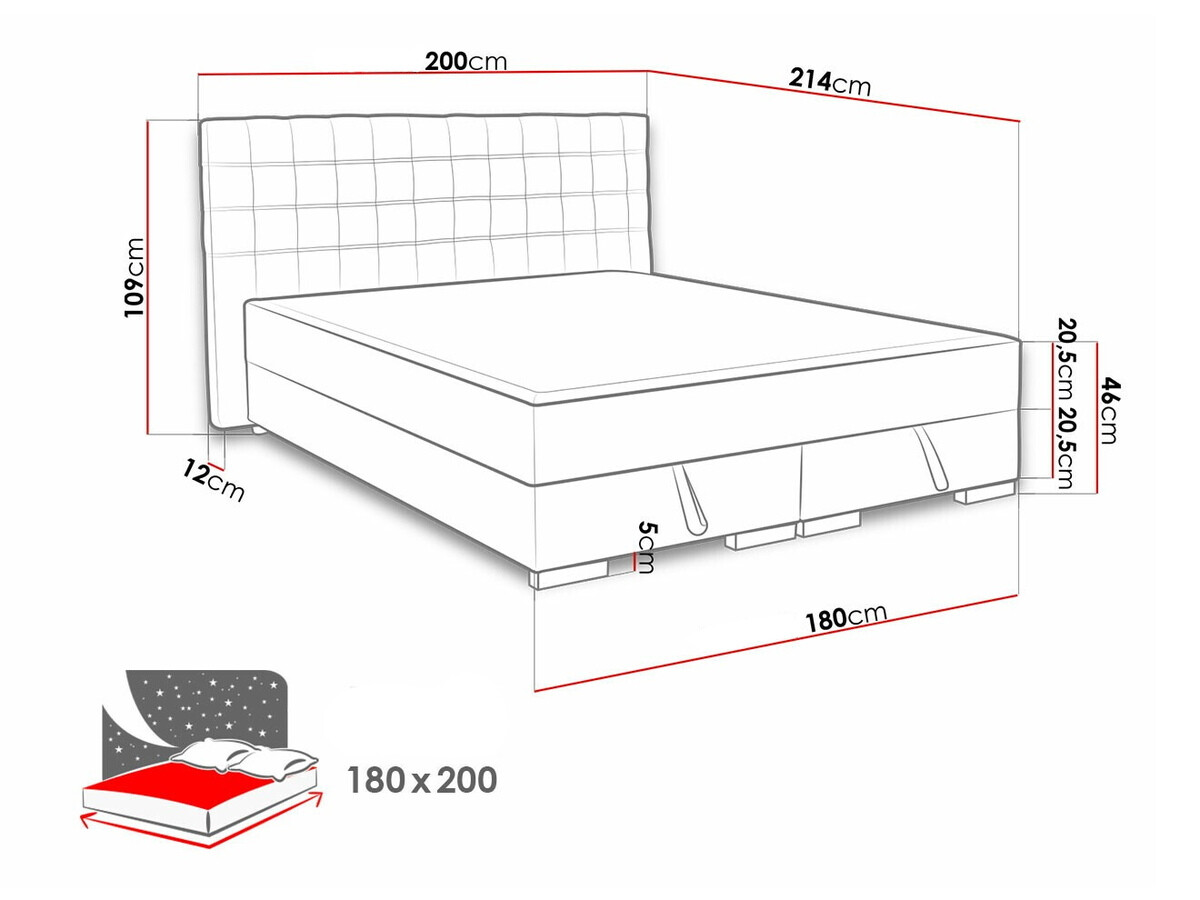 Boxspring Florence 108