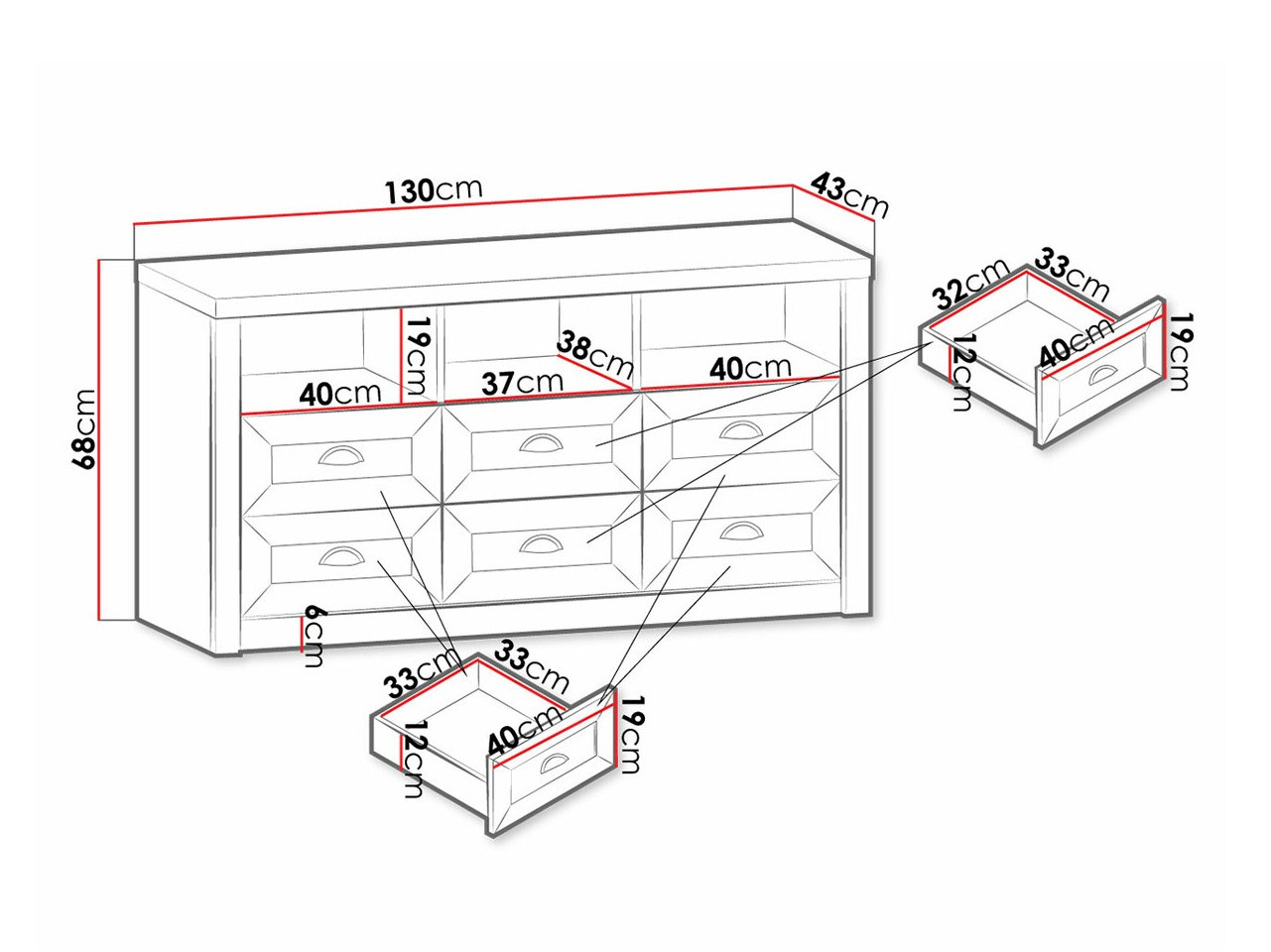 Ladekast Ferdore 104