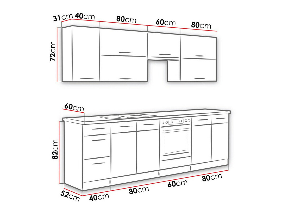 Modulaire keukenset Wood White 138