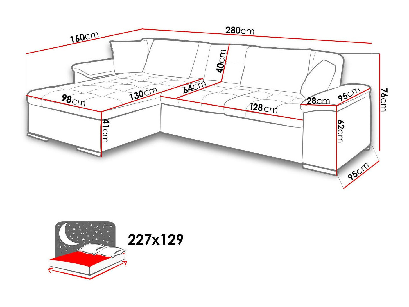 Hoekbank Comfivo 181 (Muna 14 + Tatum 283)