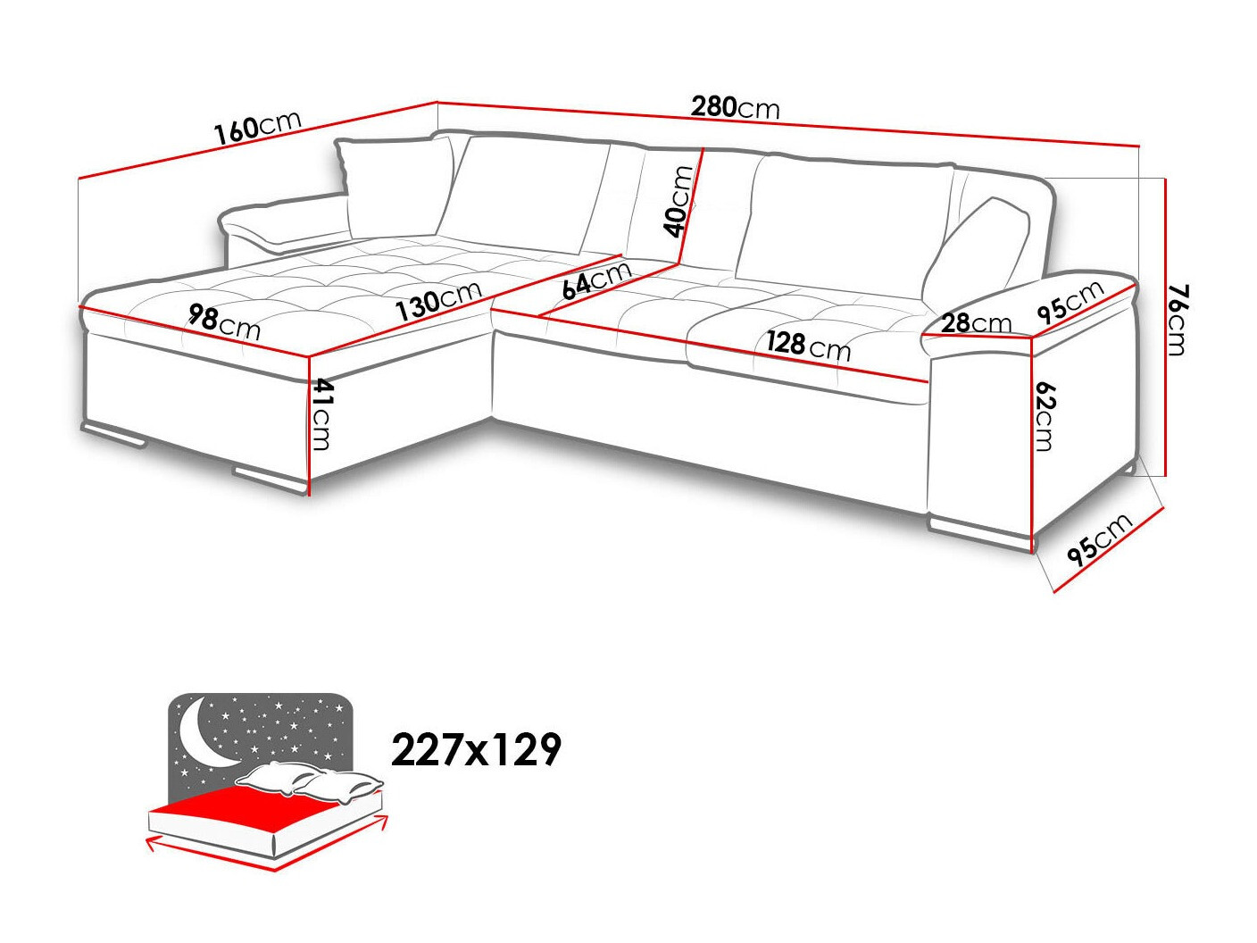 Hoekbank Comfivo 181 (Otusso 14 + Sorriso 04)