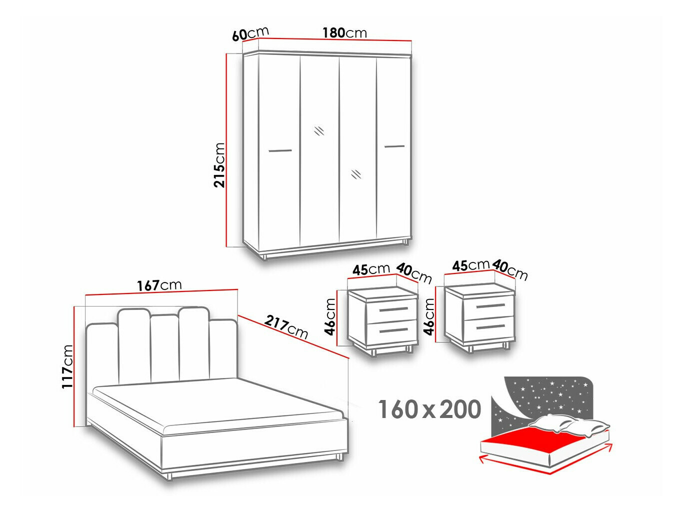 Slaapkamer set Morlira 118