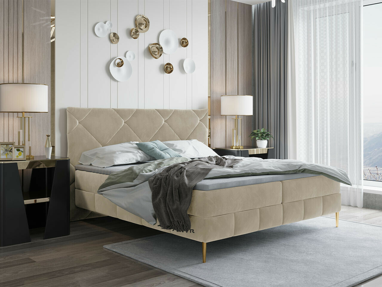 Boxspring Indiana 156 (Manila 02)