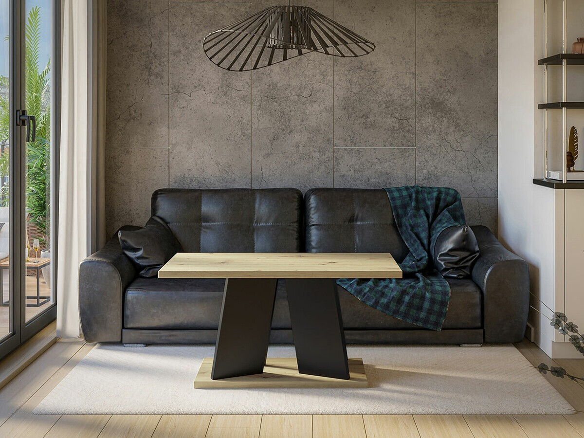 Salontafel Goodyear 108 (Artisan eiken + Zwart)