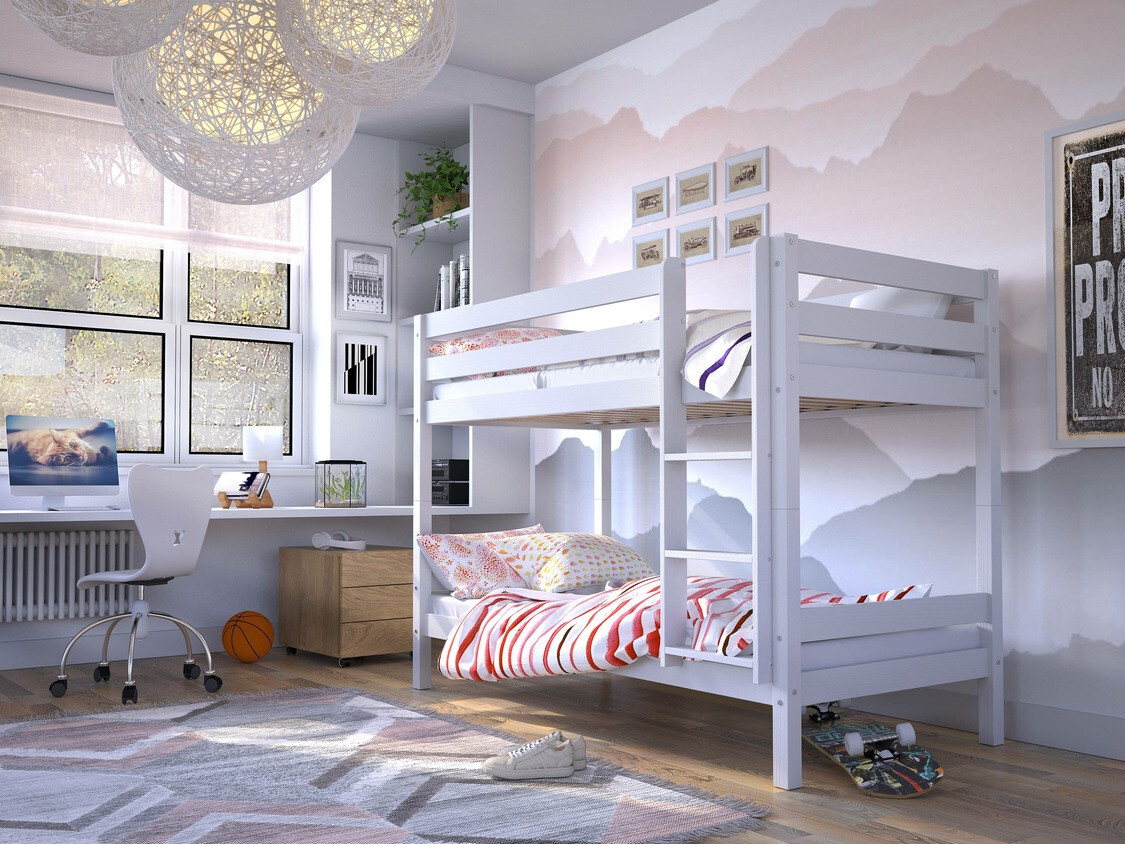 Stapelbed Ogden 163 (Wit)