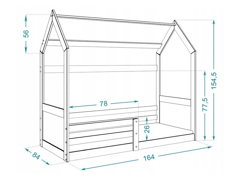Bed Aurora 174 (Wit)