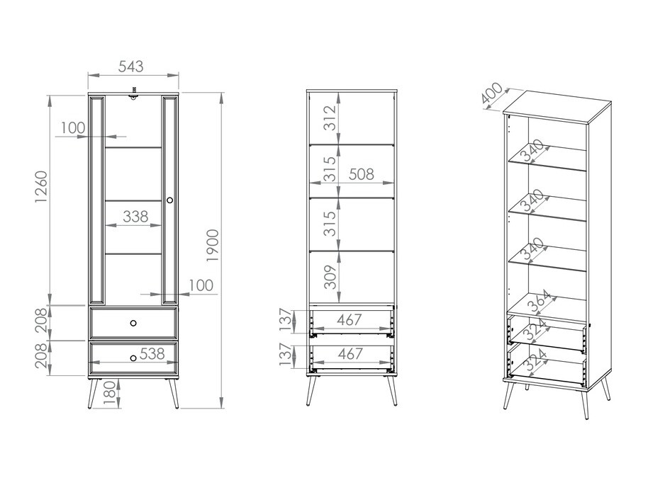 Boekenkast Elbrevi 101