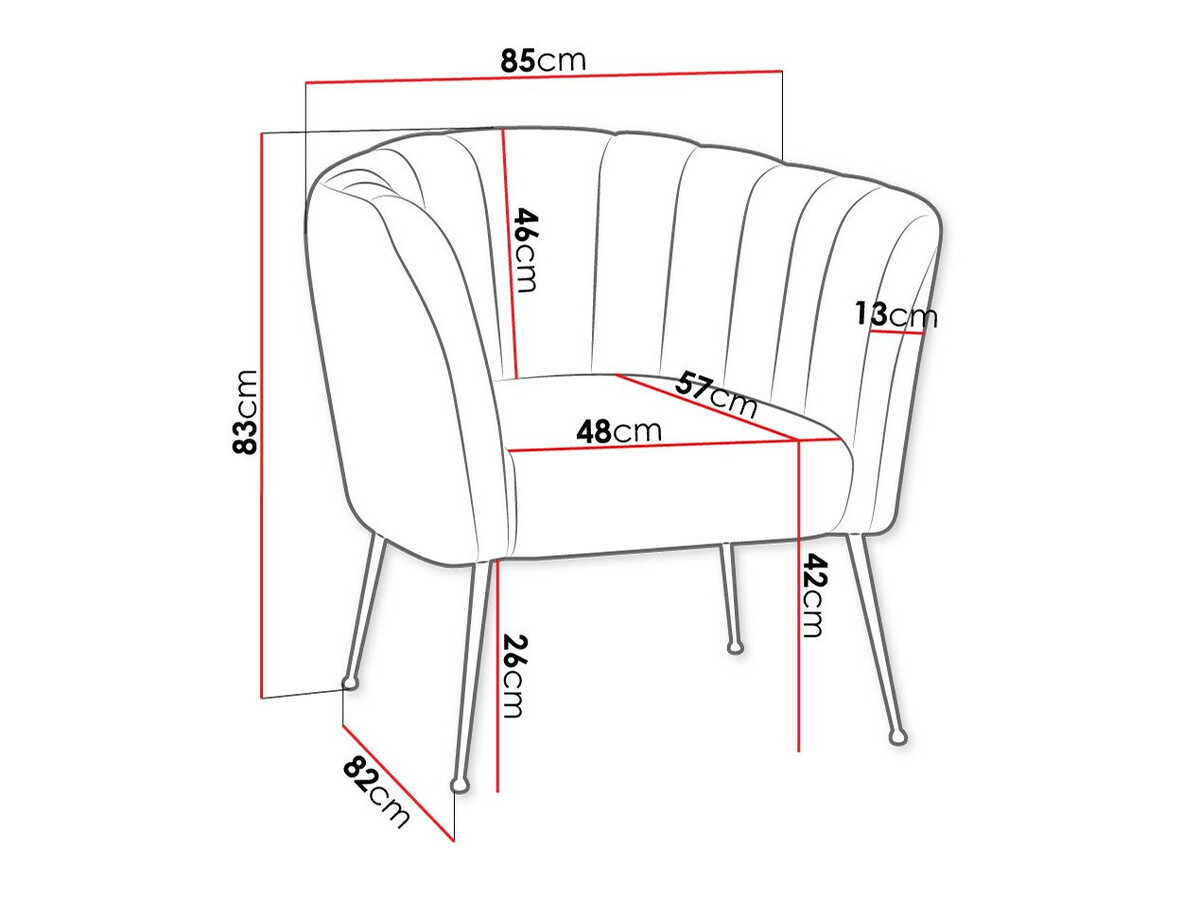 Fauteuil Orem 112 (Magic Velvet 2217)