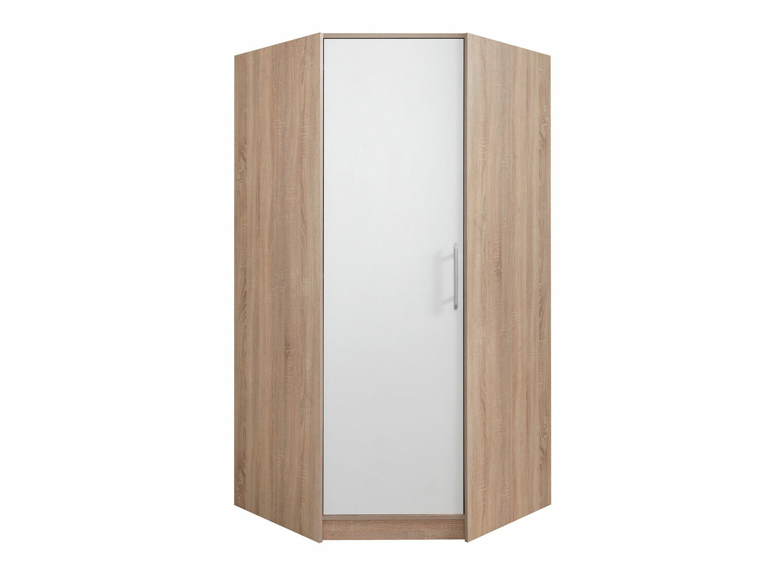 Hoekkledingkast Cavmero 106 (Sonoma eik + Wit)