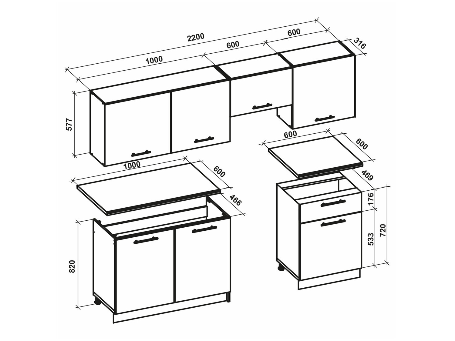 Keukenset Houston 1332