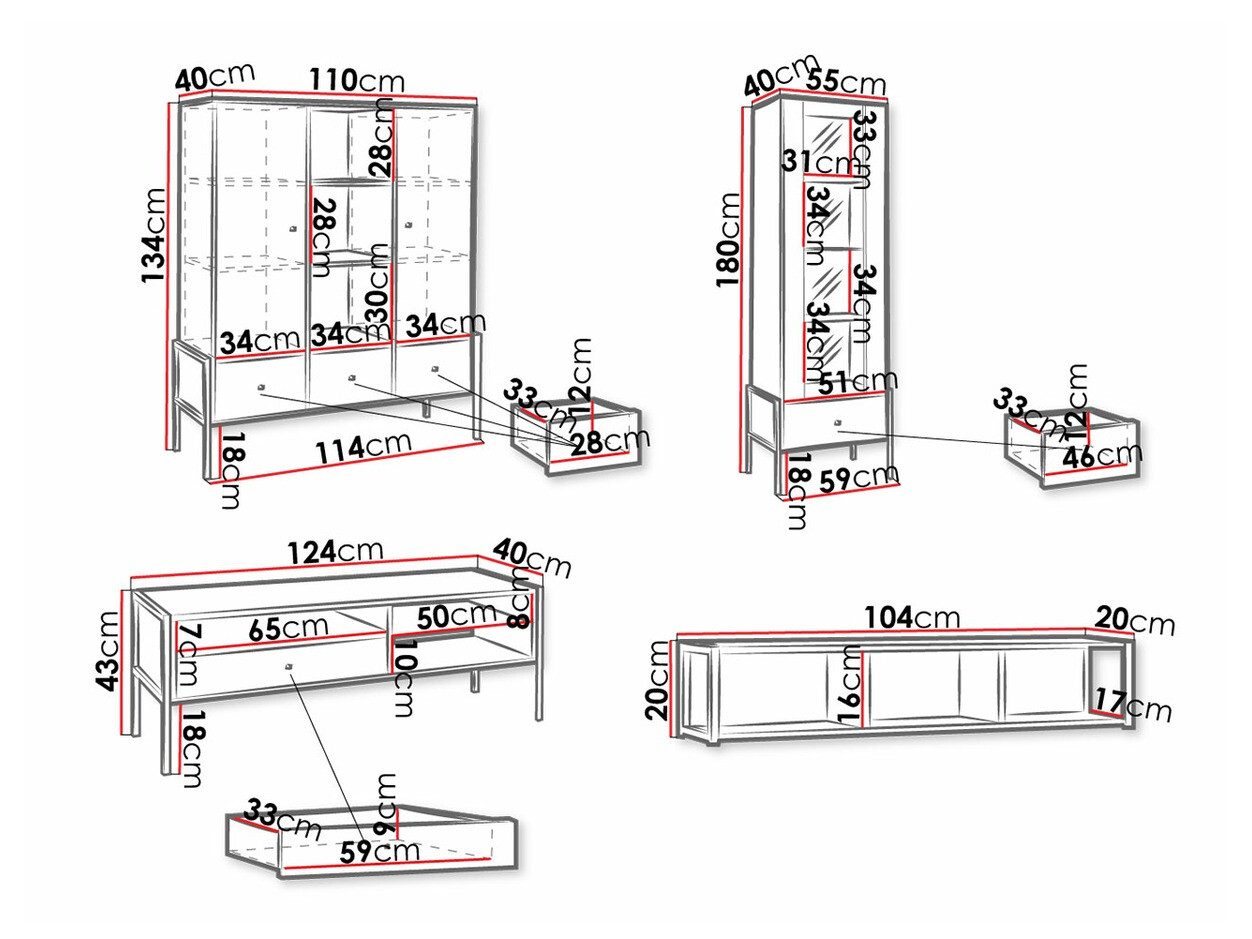 Woonkamerset Toledo H111