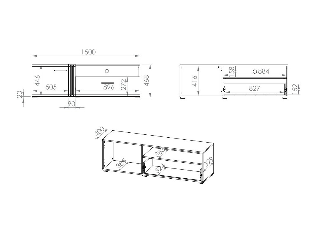 TV-meubel Venleva 105