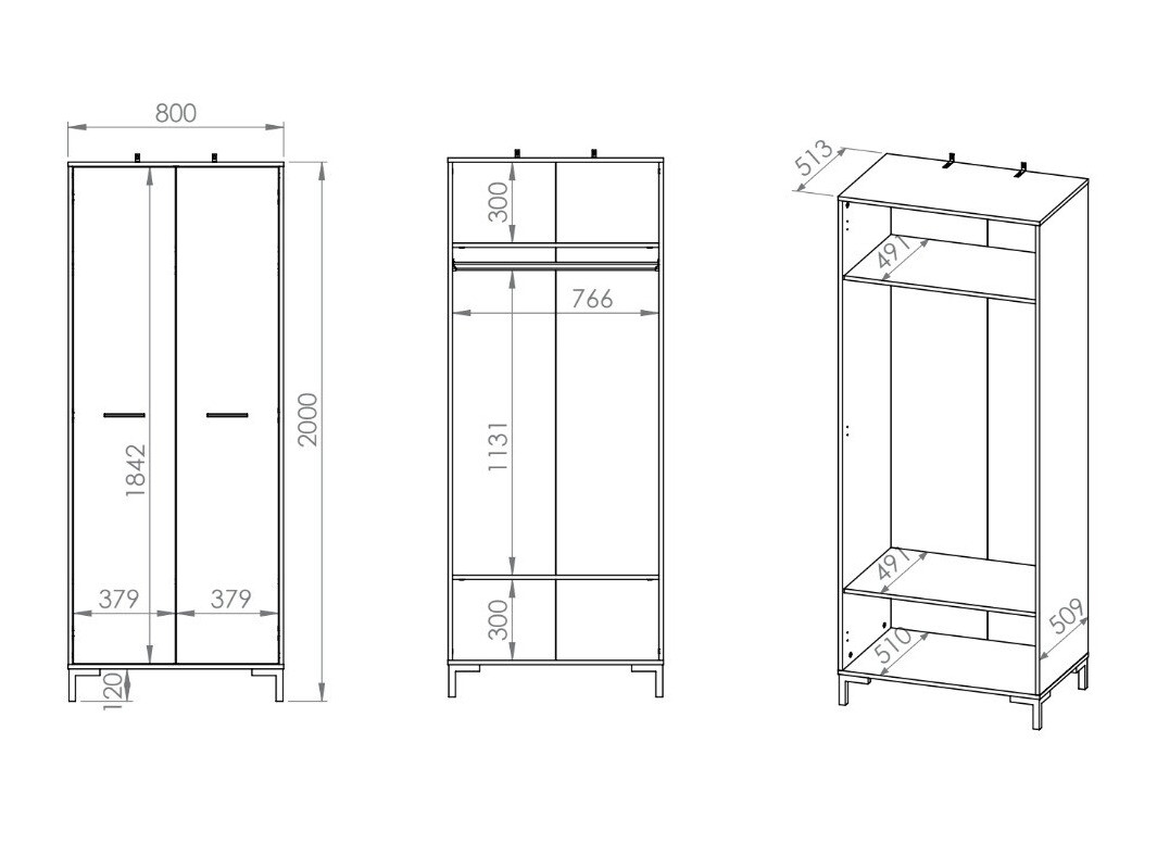 Kledingkast Larnolo 114