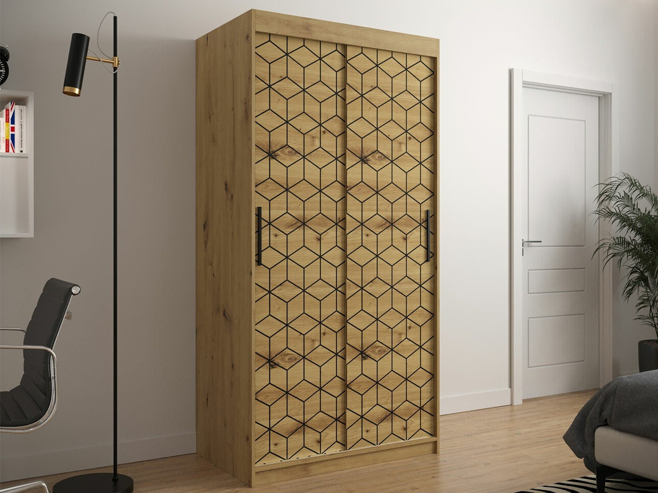 Kledingkast Hartford 280 (Artisan eiken)