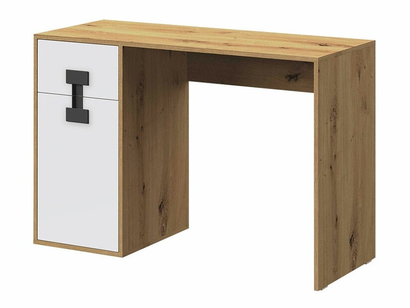 Bureau Florevi 100 (Mat wit + Artisan eiken)