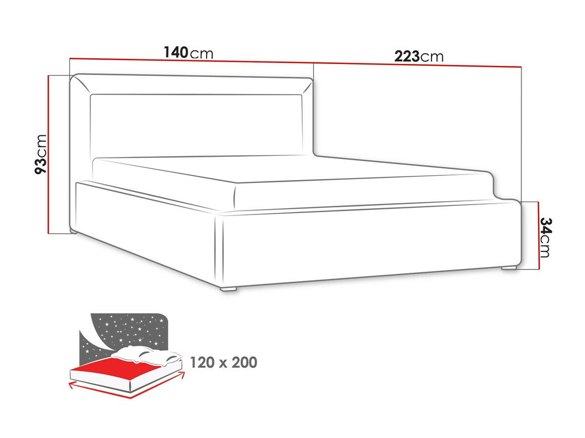 Bed Pomona 100 (Malmo 13 378)