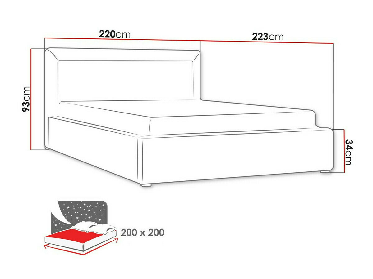 Bed Pomona 100 (Malmo 13 380)