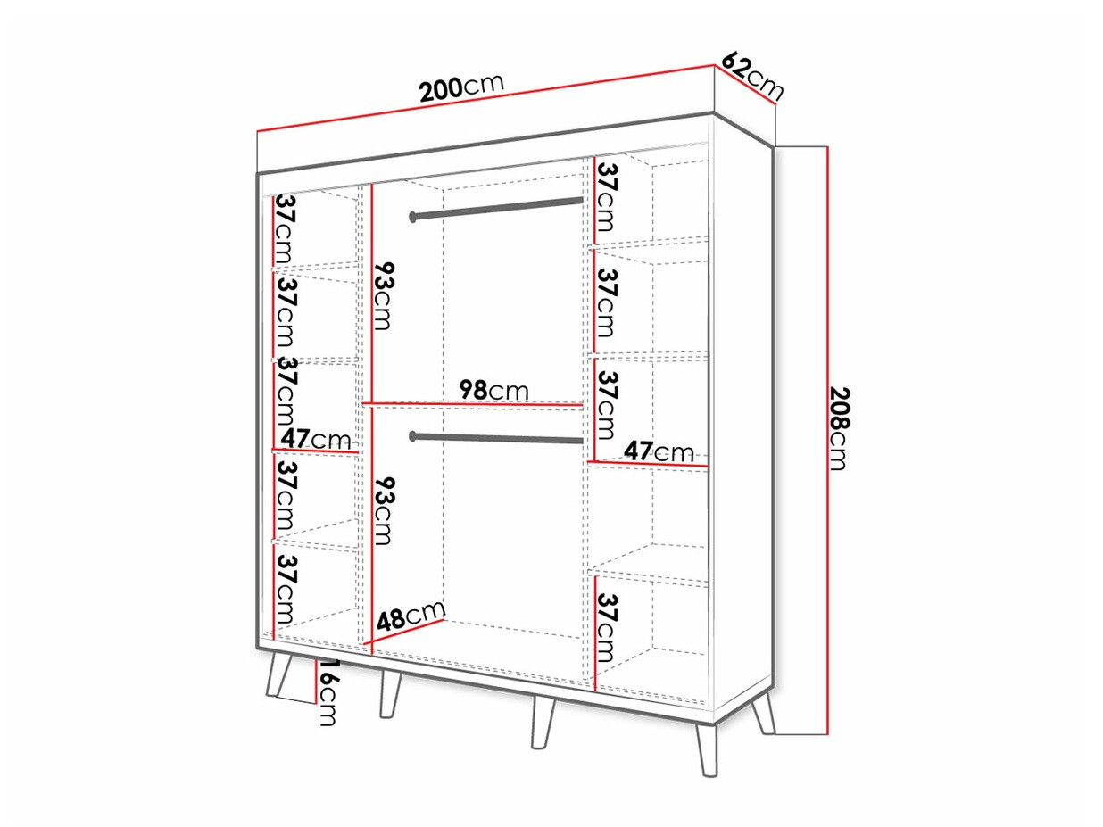 Kledingkast Hartford 301