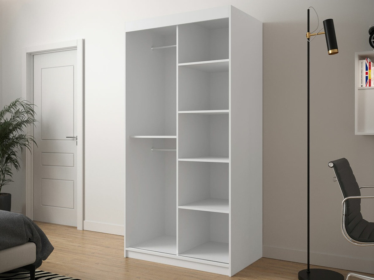 Kledingkast Hartford 306 (Wit + Zwart)