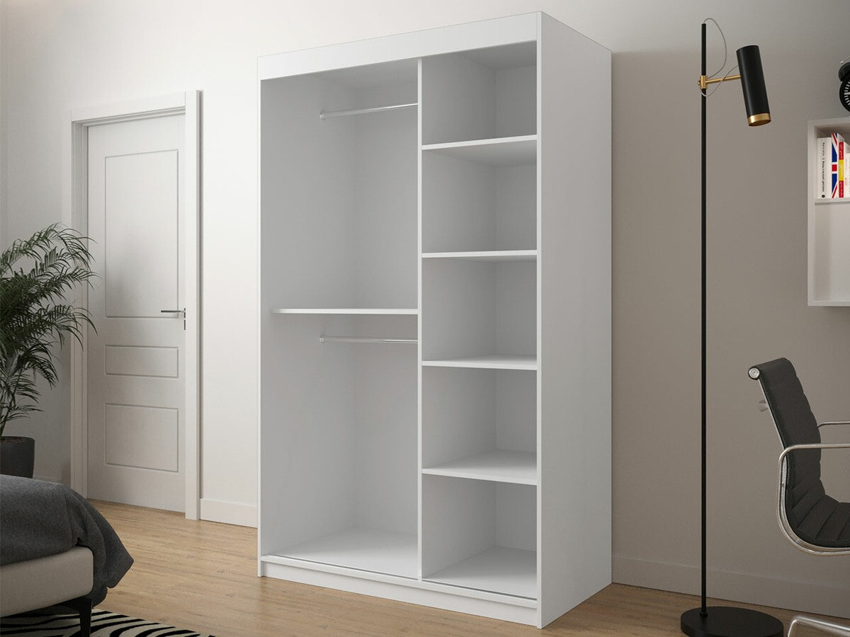 Kledingkast Hartford 309 (Wit + Zwart)