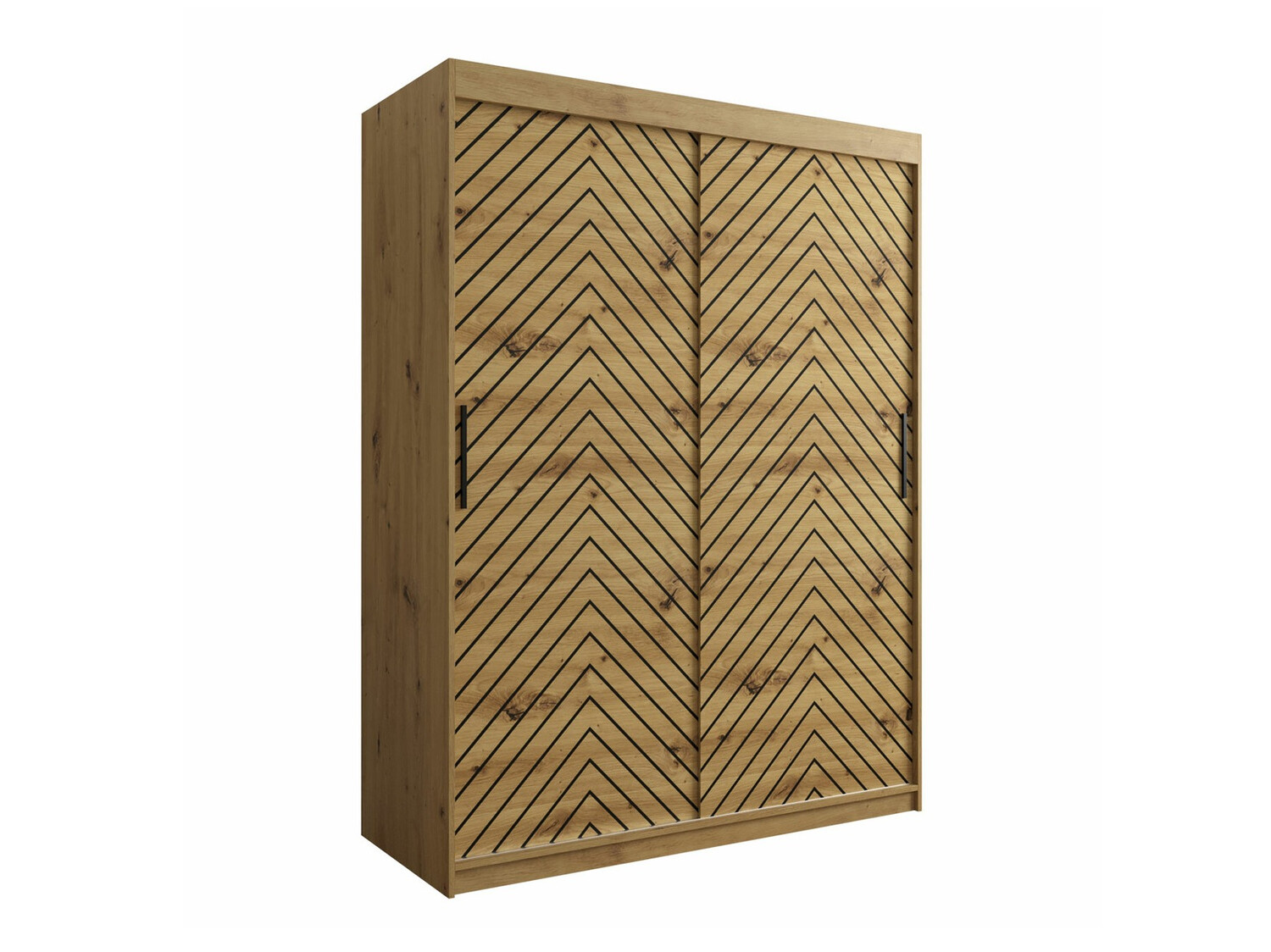 Kledingkast Hartford 310 (Artisan eiken + Zwart)