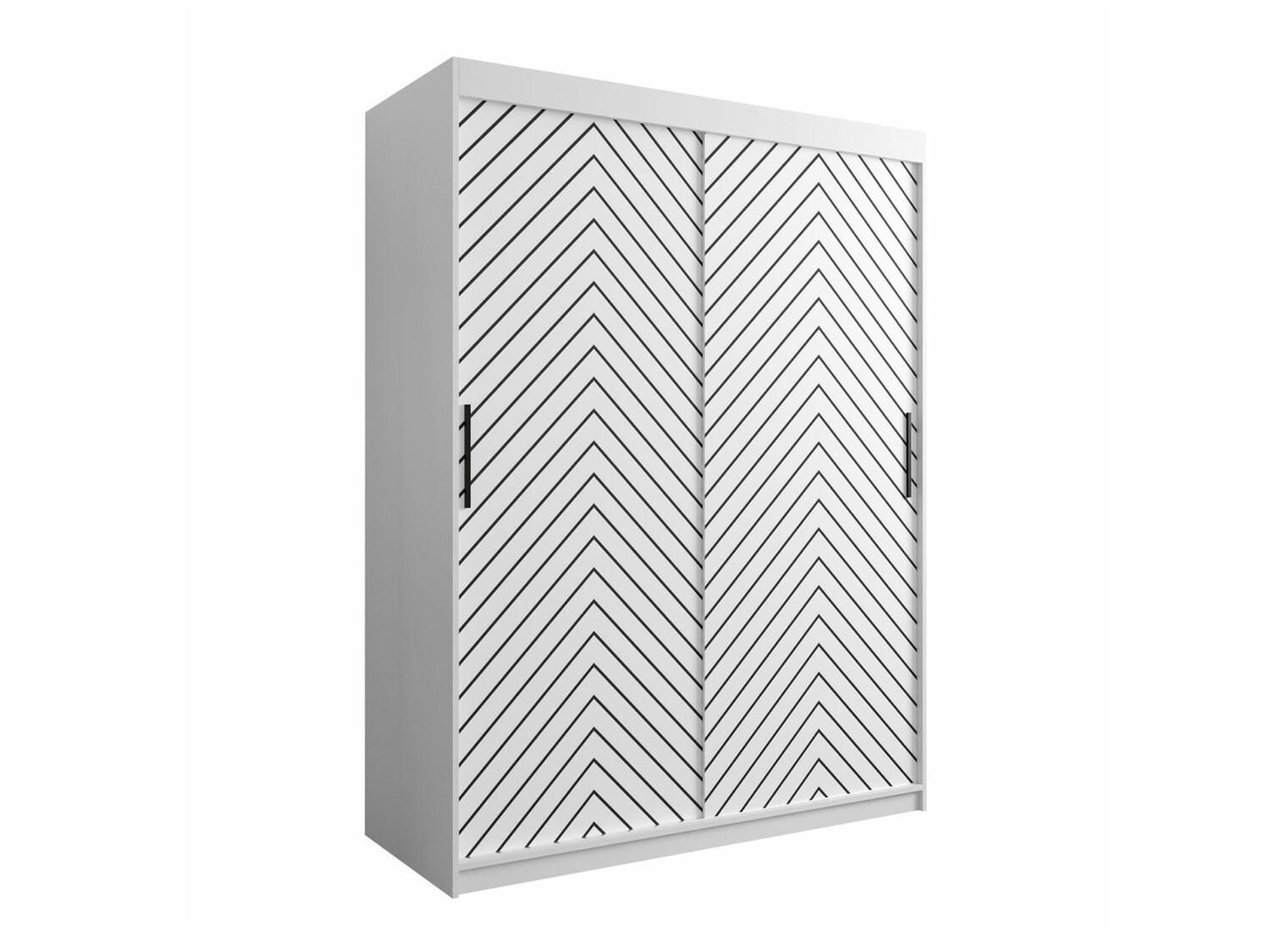 Kledingkast Hartford 310 (Wit + Zwart)