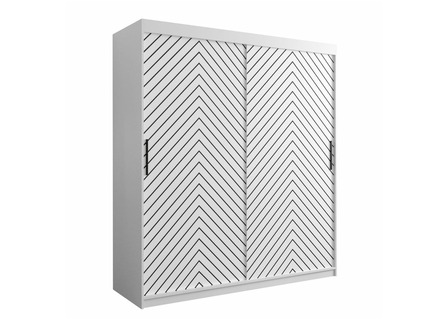 Kledingkast Hartford 312 (Wit + Zwart)