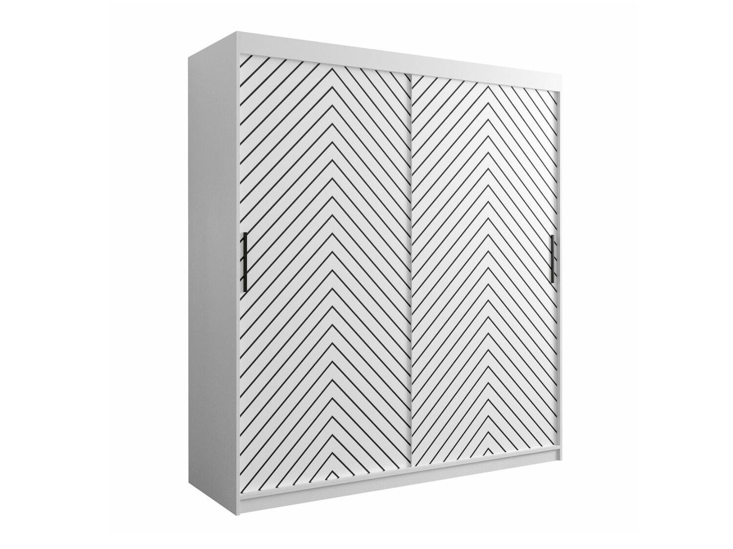 Kledingkast Hartford 312 (Wit + Zwart)