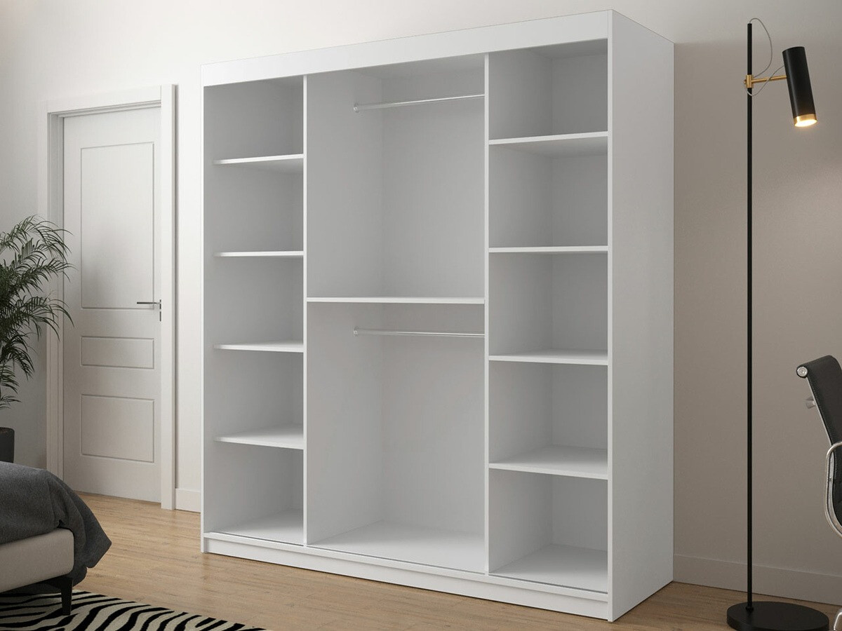 Kledingkast Hartford 313 (Zwart + Artisan eiken)