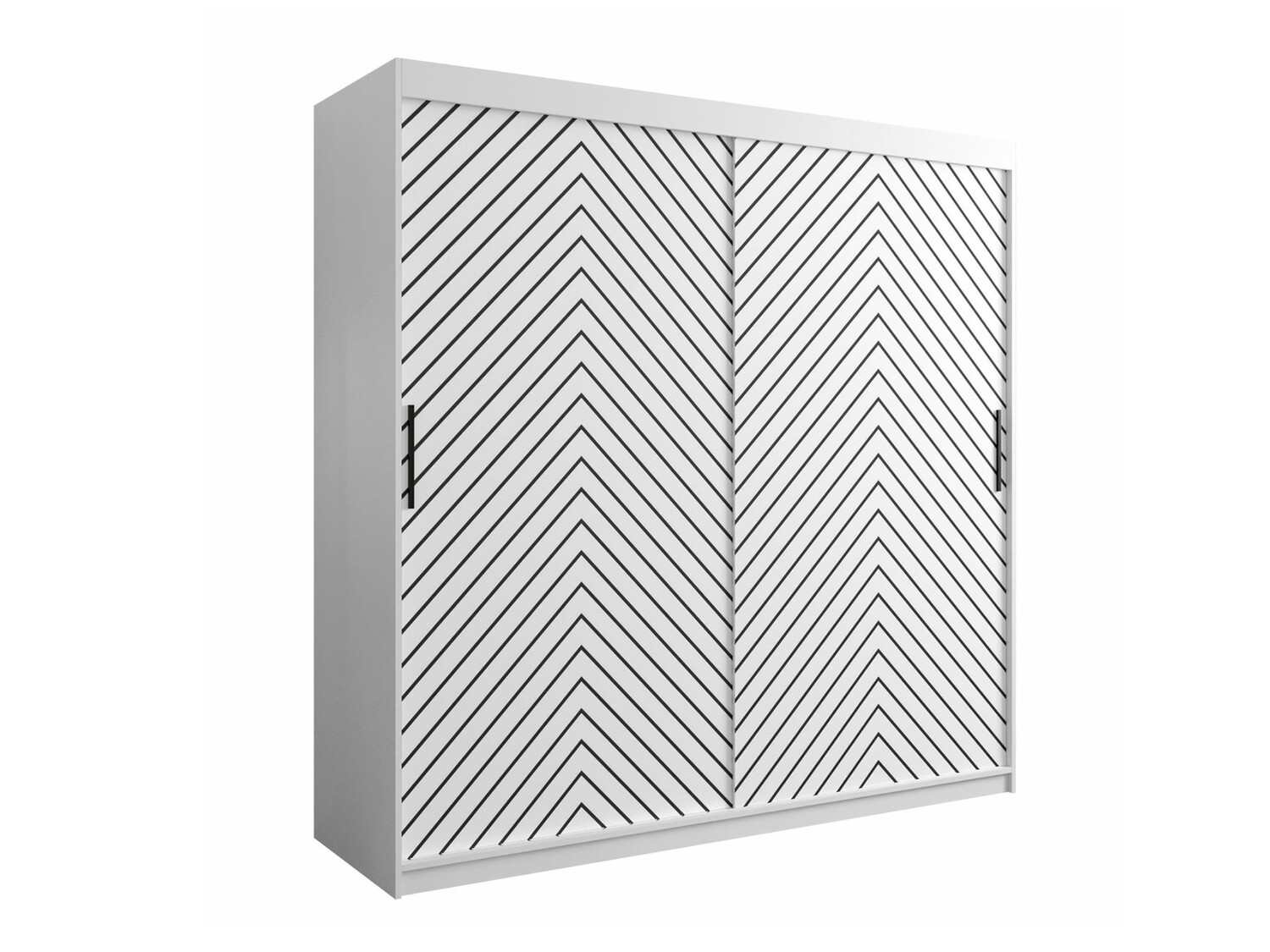 Kledingkast Hartford 314 (Wit + Zwart)