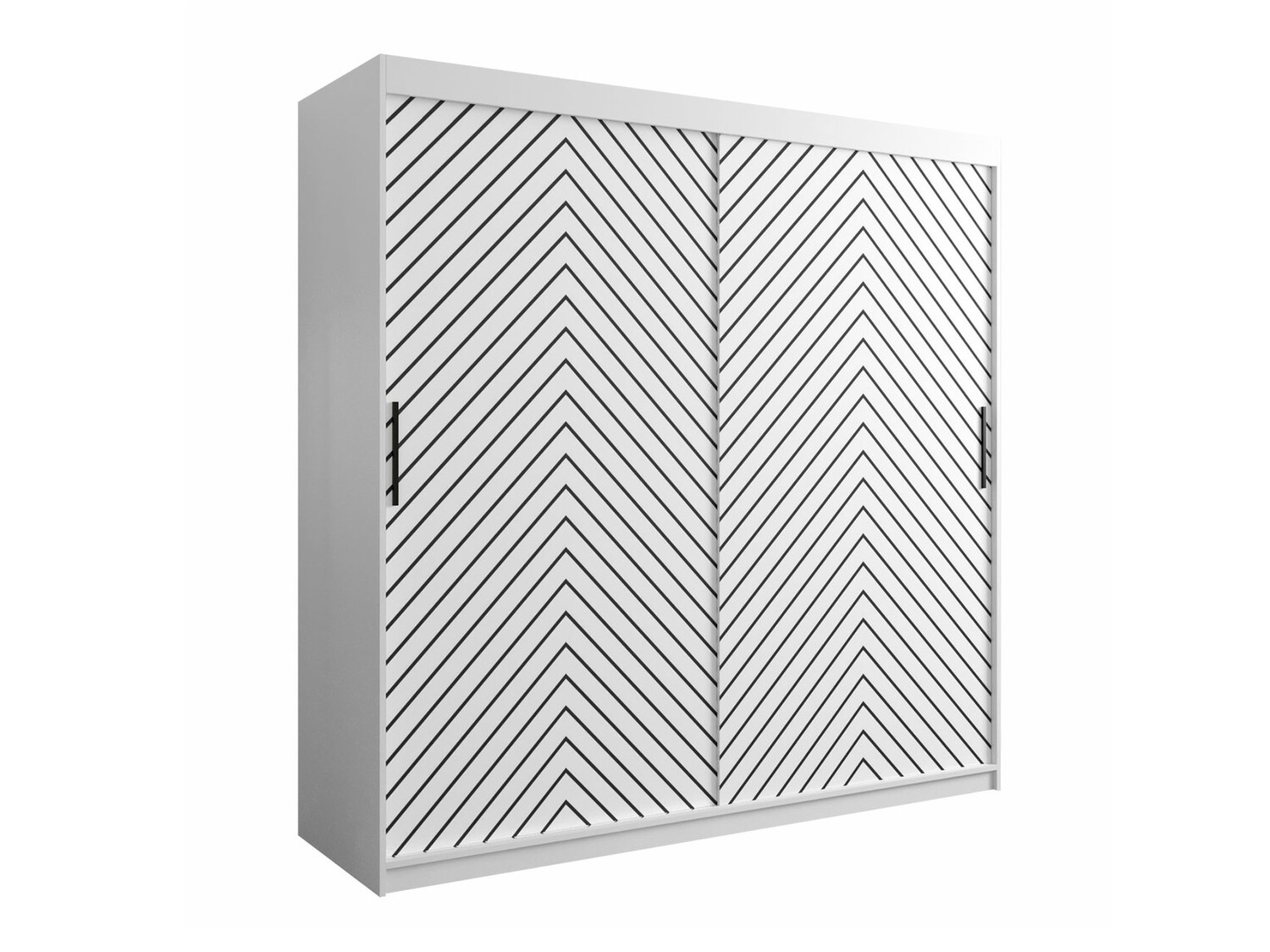 Kledingkast Hartford 314 (Wit + Zwart)