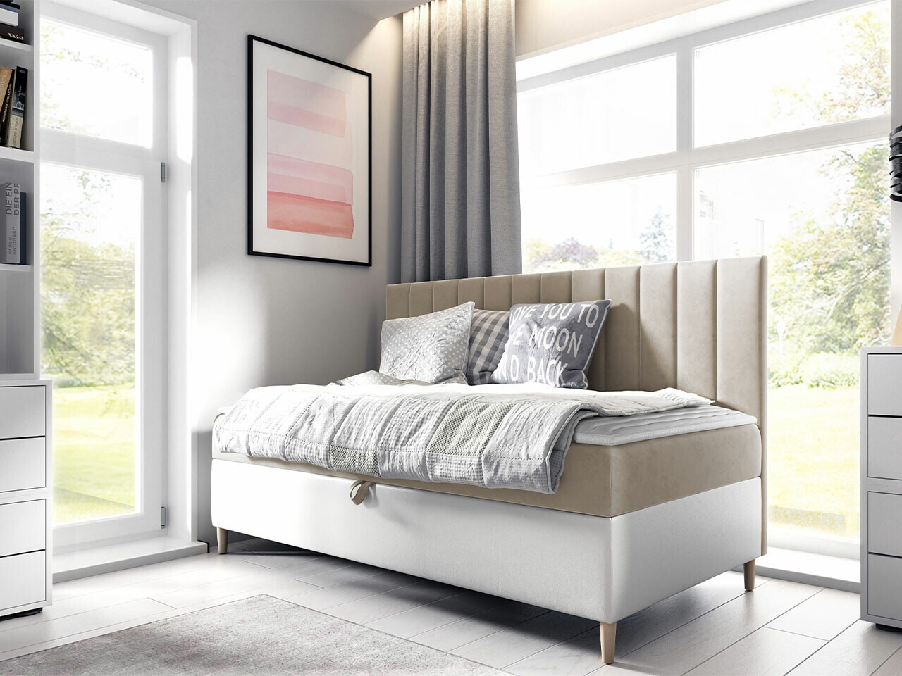 Boxspring Baltimore 165 (Soft 017 + Fresh 1)