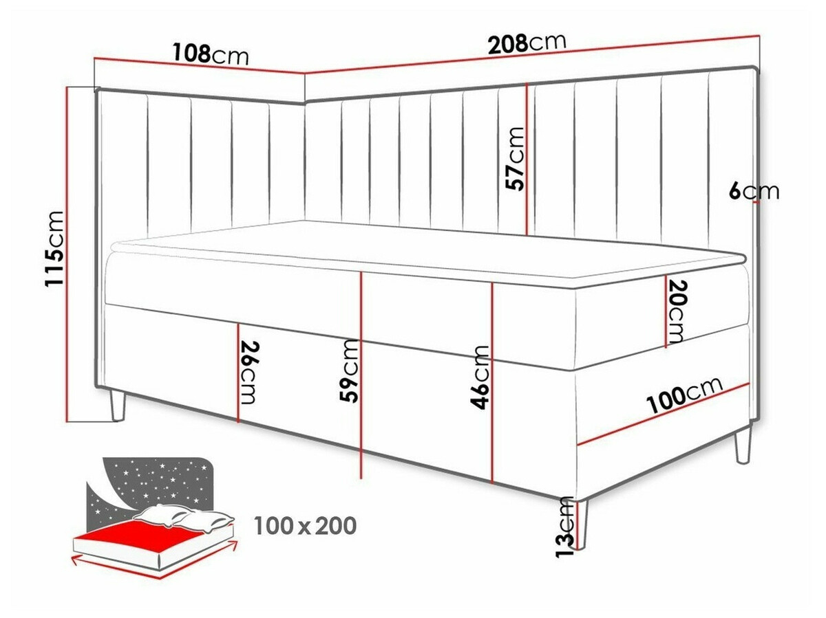 Boxspring Lucus (Soft 017 + Fresh 37)