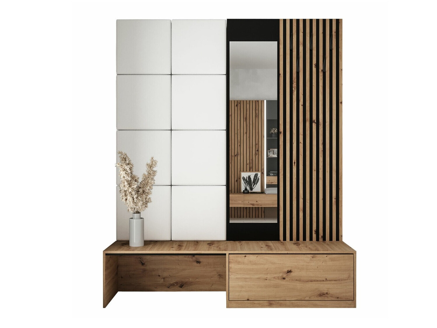 Gangmeubelset Fabor (Artisan eiken + Soft 017)