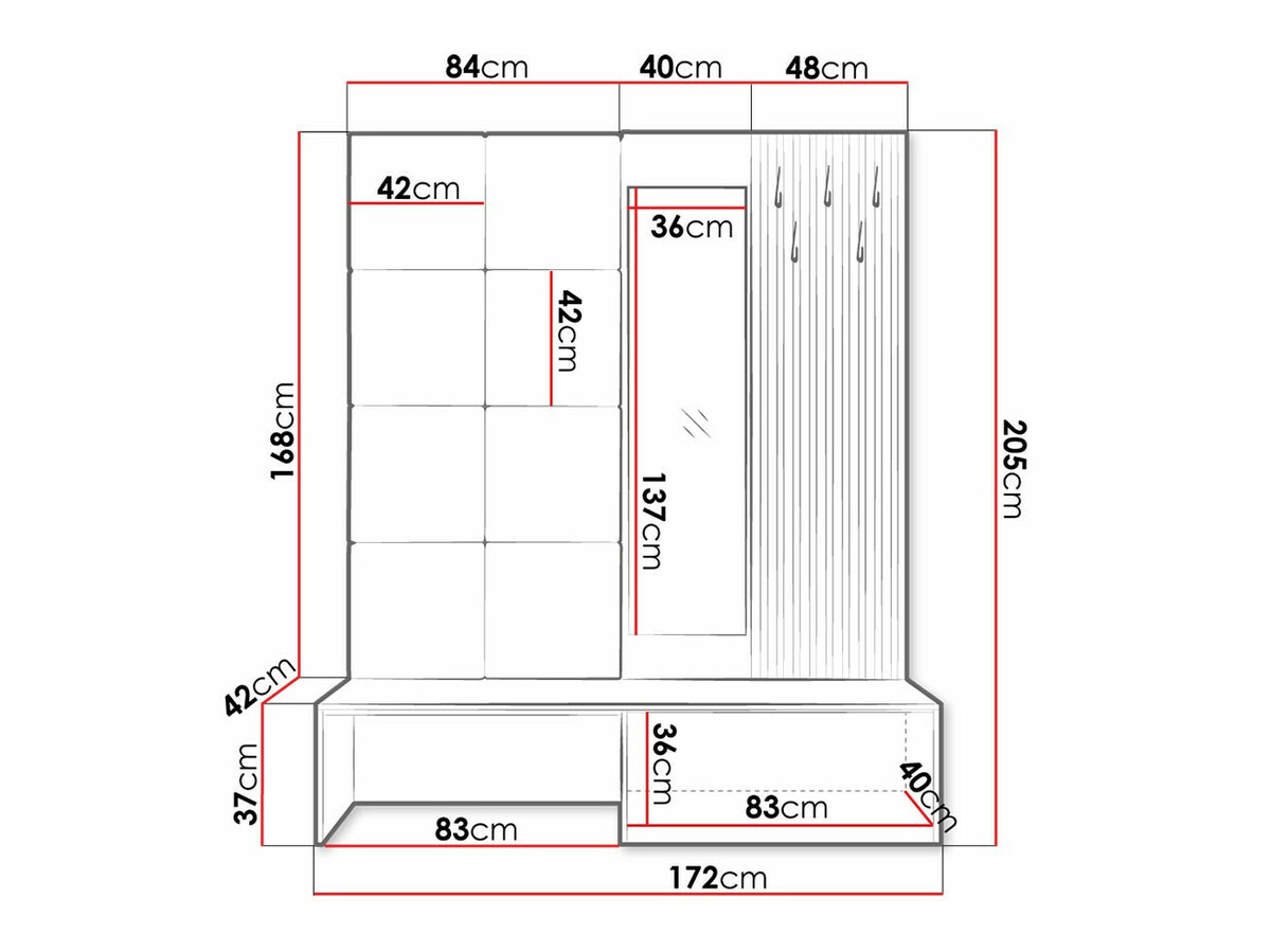 Gangmeubelset Hartford 322 (Artisan eiken + Manila 18)