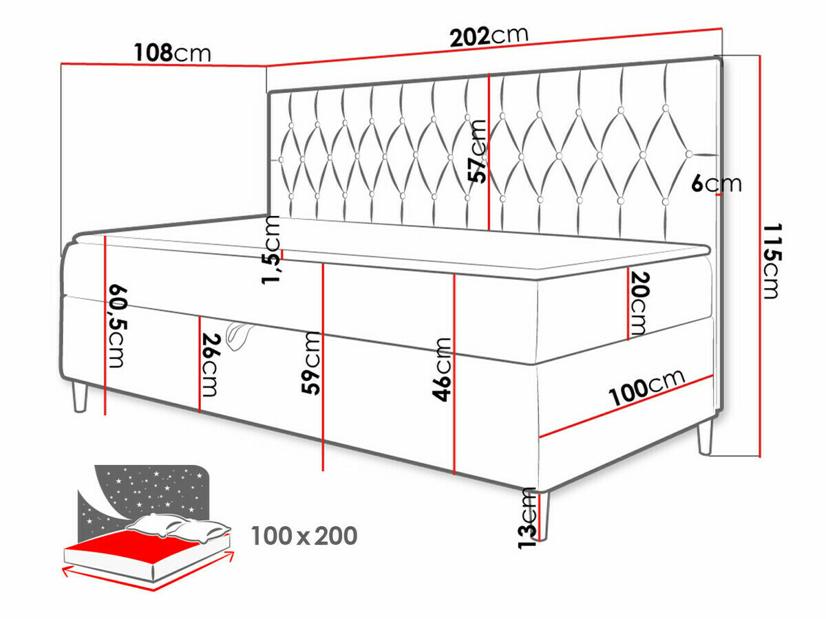 Boxspring Lucus II (Soft 017 + Fresh 17)