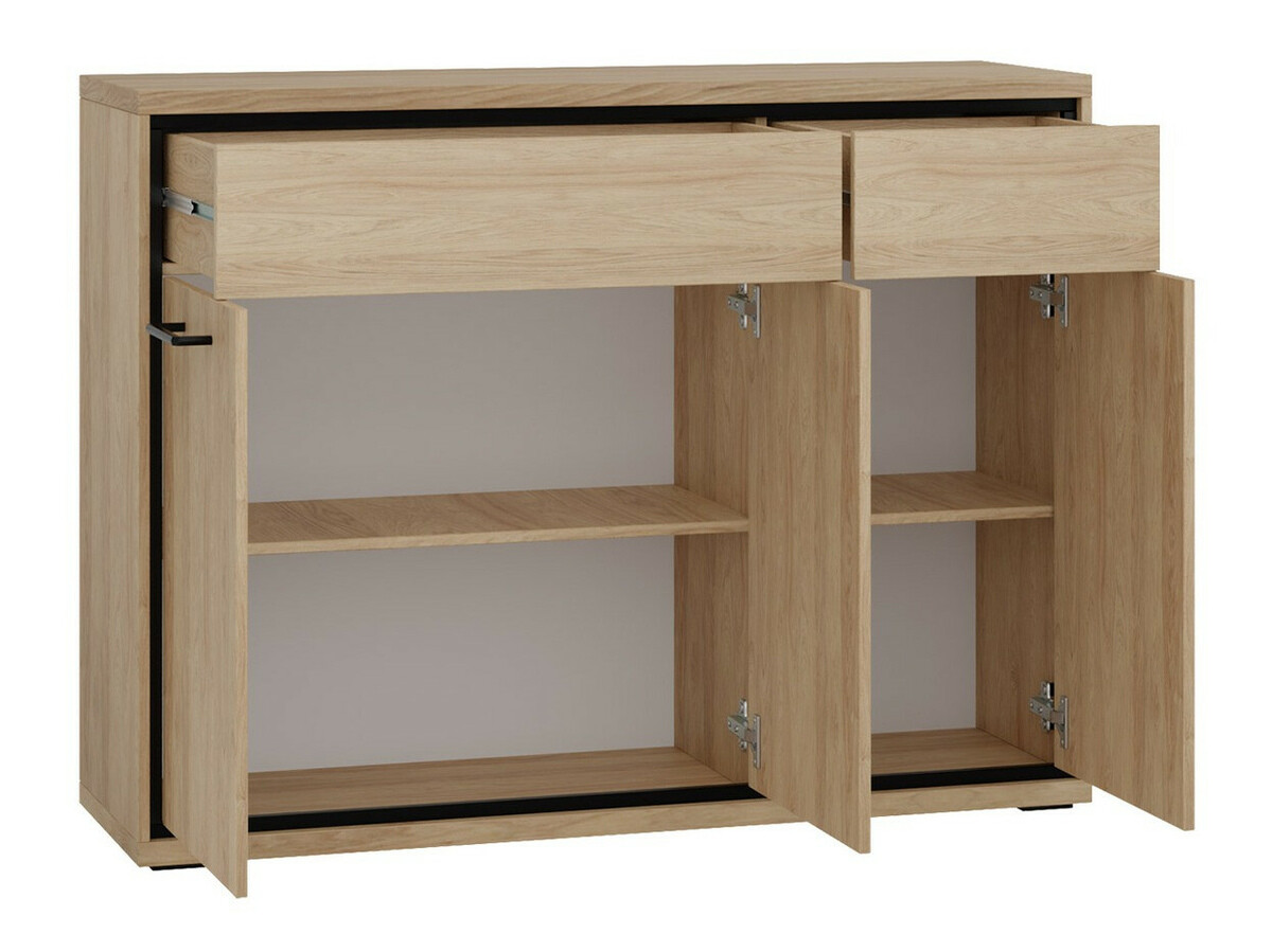 Ladekast Etrmoni 104 (Licht hout + Eiken)