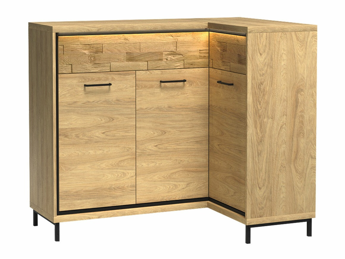 Hoekladekast Etrmoni 106 (Licht hout + Eiken)