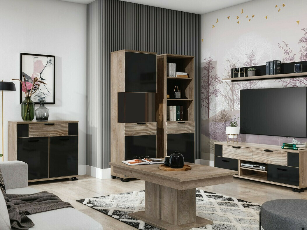 Transformeerbare salontafel Nuremi 111 (Eiken)