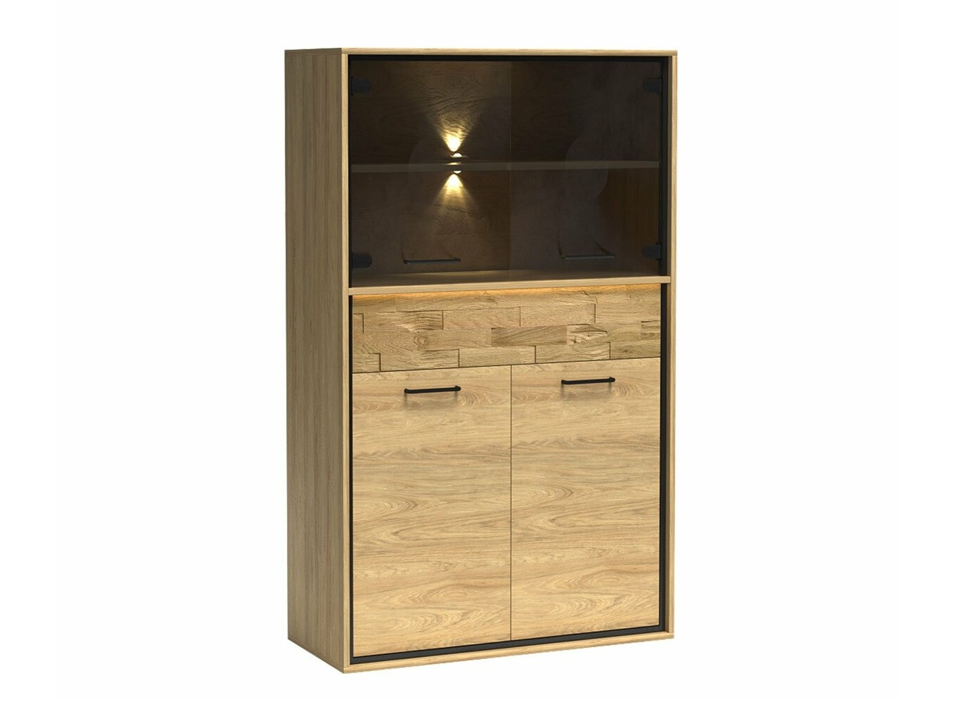 Boekenkast Etrmoni 107 (Licht hout + Eiken)