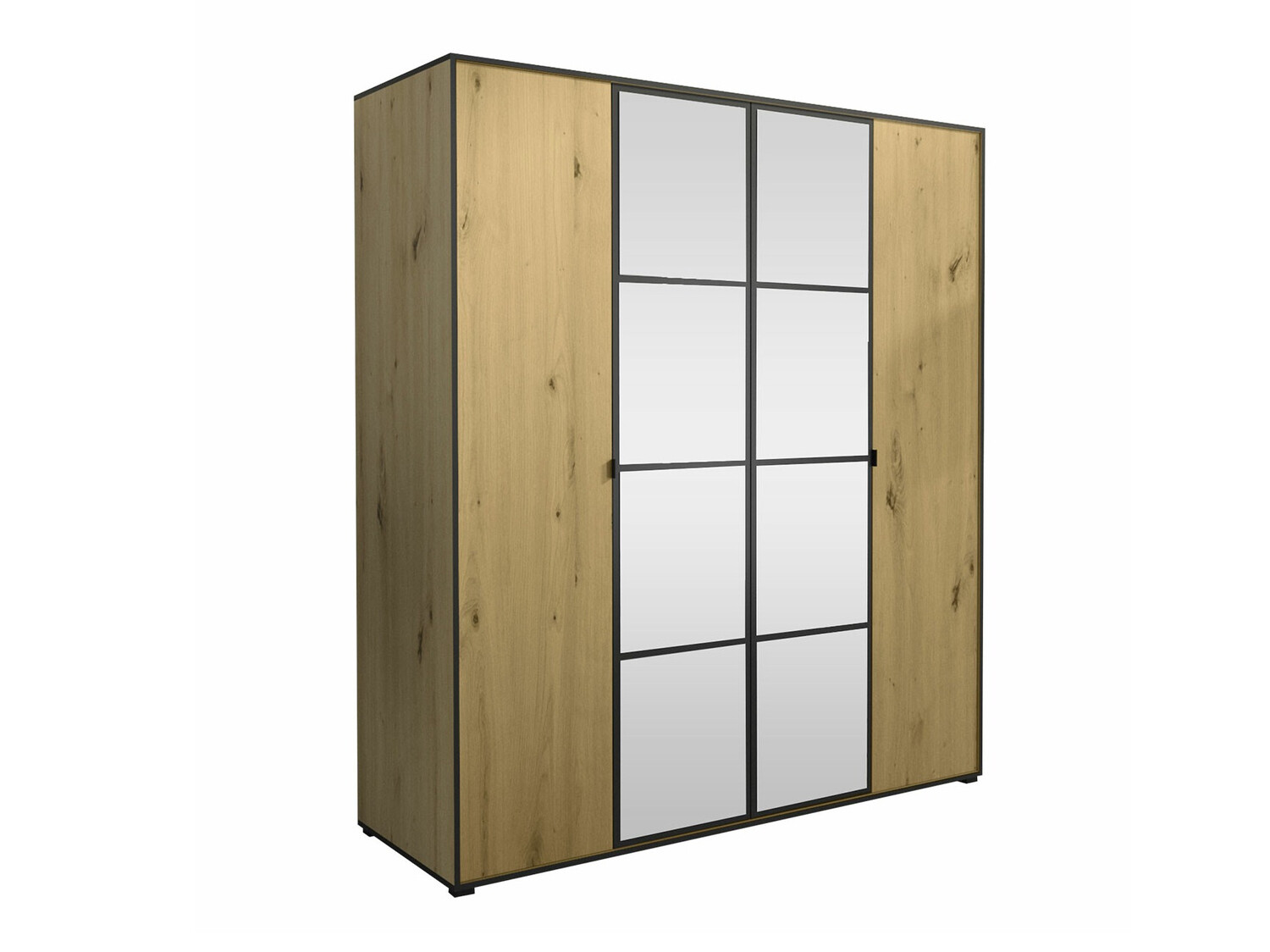 Kledingkast Toledo 117 (Artisan eiken + Zwart)