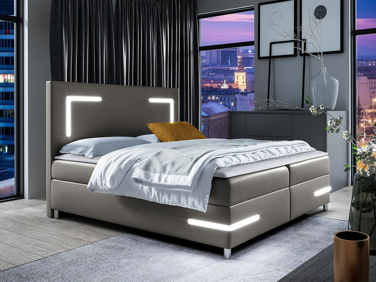 Boxspring Vallis (Madryt 190)